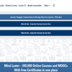 كورسات مجانية من موقع mind luster